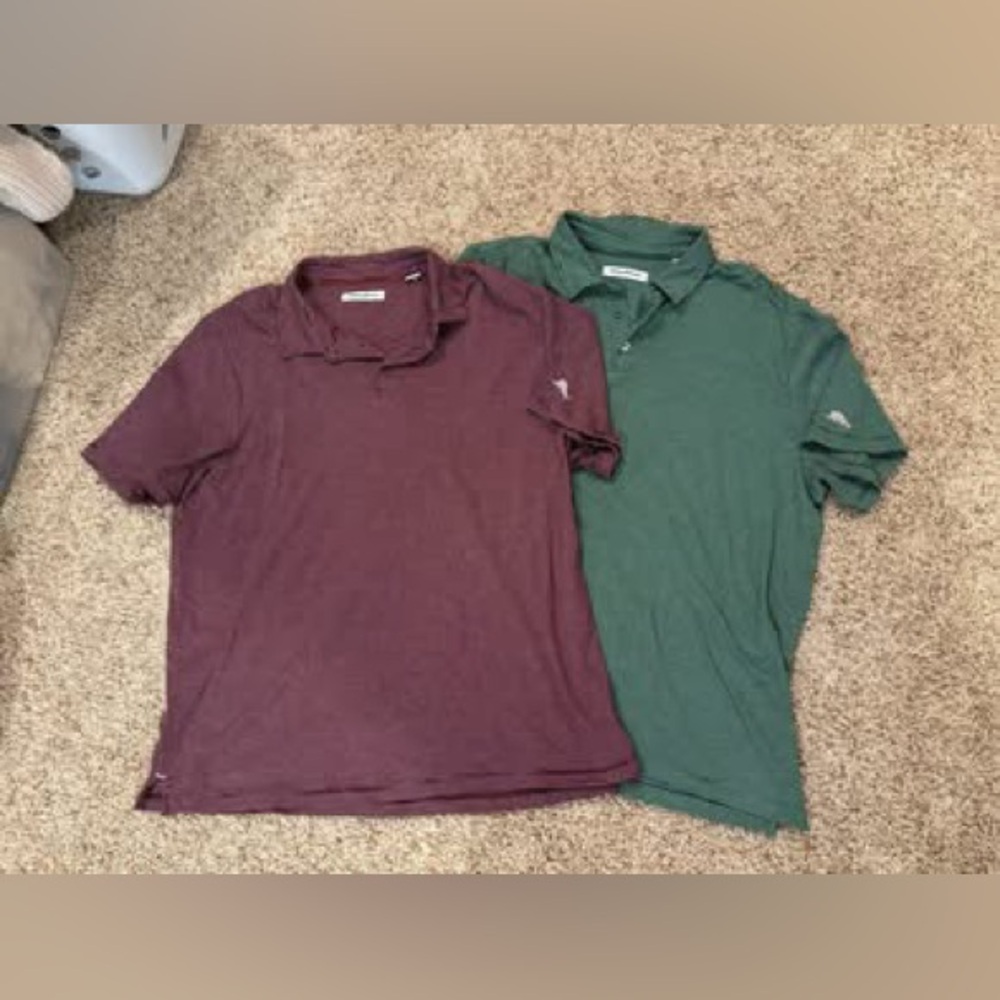 TOMMY BAHAMA - men’s stripe shirt -both together for $50